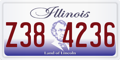 IL license plate Z384236