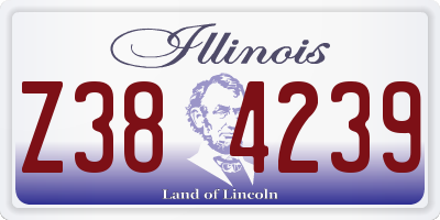IL license plate Z384239