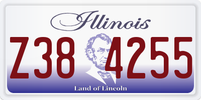 IL license plate Z384255