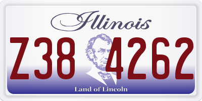 IL license plate Z384262