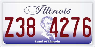 IL license plate Z384276