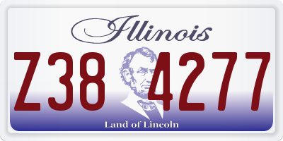 IL license plate Z384277