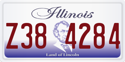 IL license plate Z384284