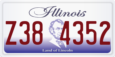 IL license plate Z384352