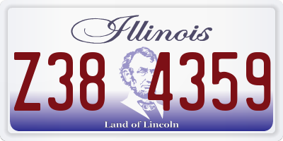 IL license plate Z384359