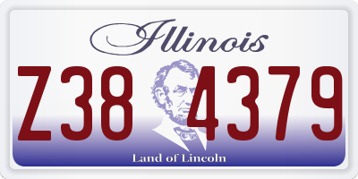 IL license plate Z384379