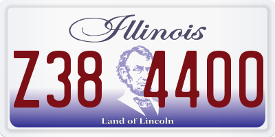 IL license plate Z384400