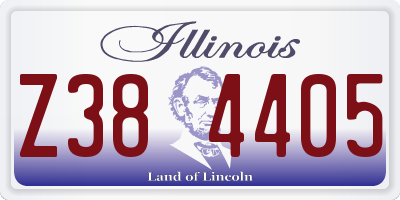 IL license plate Z384405