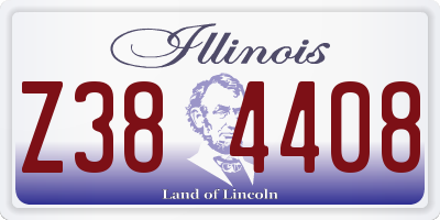 IL license plate Z384408