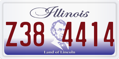 IL license plate Z384414