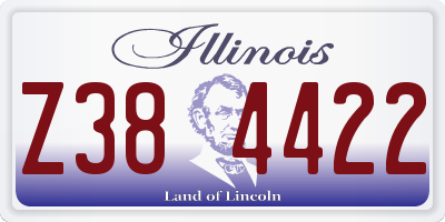 IL license plate Z384422