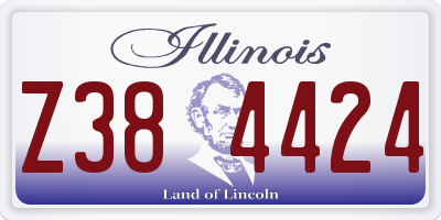 IL license plate Z384424