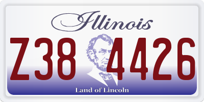 IL license plate Z384426