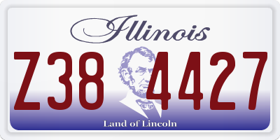IL license plate Z384427