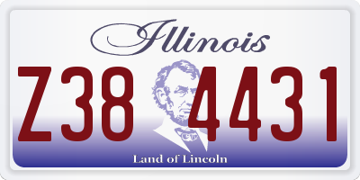 IL license plate Z384431
