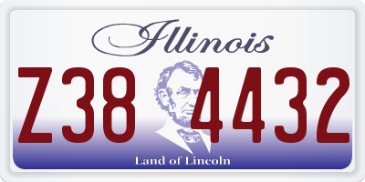 IL license plate Z384432