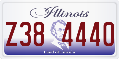 IL license plate Z384440