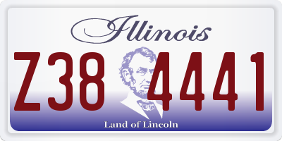 IL license plate Z384441