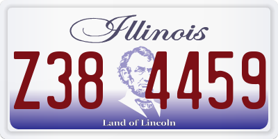 IL license plate Z384459