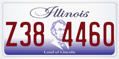 IL license plate Z384460