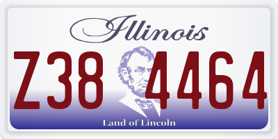IL license plate Z384464