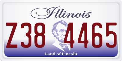 IL license plate Z384465