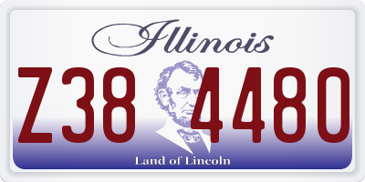 IL license plate Z384480