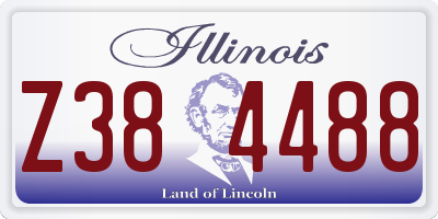 IL license plate Z384488