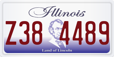 IL license plate Z384489