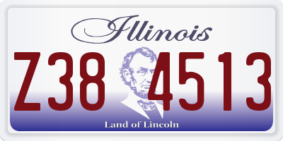 IL license plate Z384513