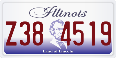 IL license plate Z384519