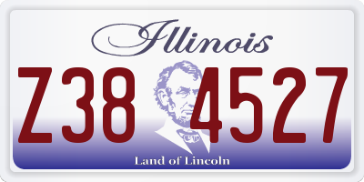 IL license plate Z384527