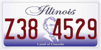 IL license plate Z384529