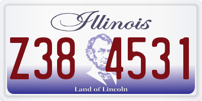 IL license plate Z384531