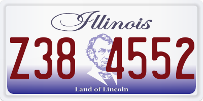 IL license plate Z384552