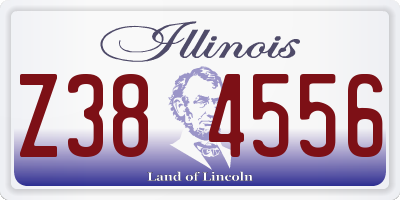 IL license plate Z384556