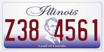 IL license plate Z384561