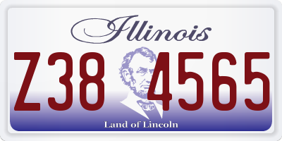 IL license plate Z384565