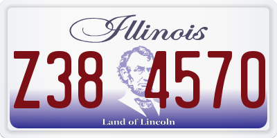 IL license plate Z384570