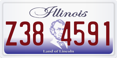 IL license plate Z384591