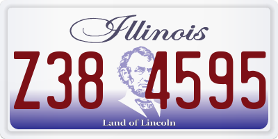 IL license plate Z384595