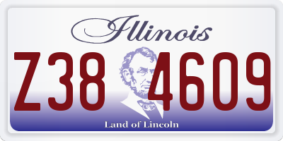 IL license plate Z384609