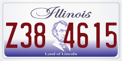 IL license plate Z384615