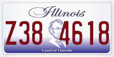 IL license plate Z384618