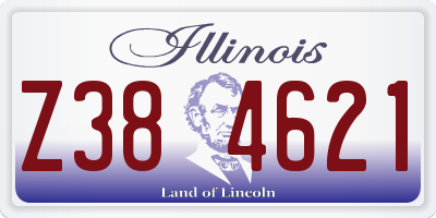 IL license plate Z384621