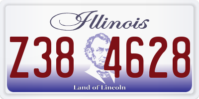 IL license plate Z384628