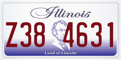 IL license plate Z384631