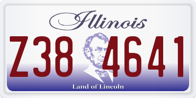 IL license plate Z384641