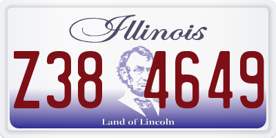 IL license plate Z384649