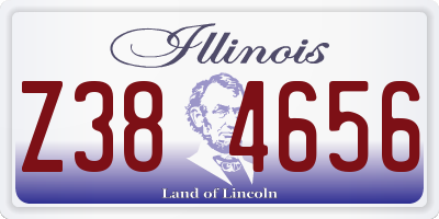 IL license plate Z384656